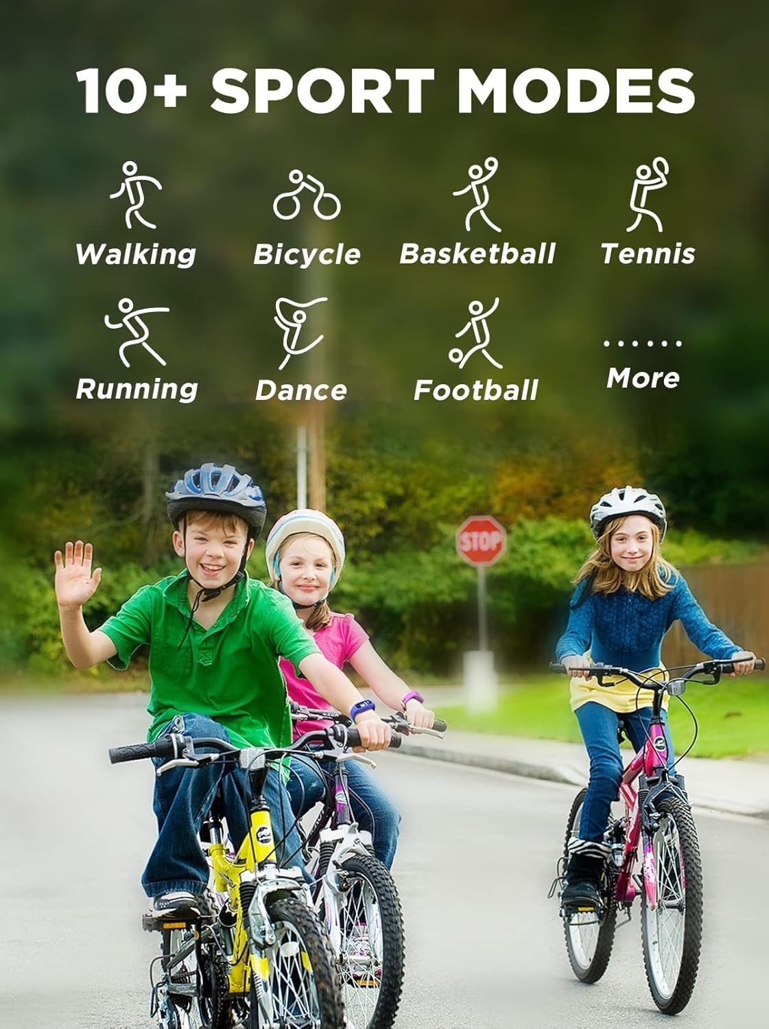 BIGGERFIVE Vigor 2 Kids Watch Fitness Tracker Pedometer Sleep Monitor for Kids