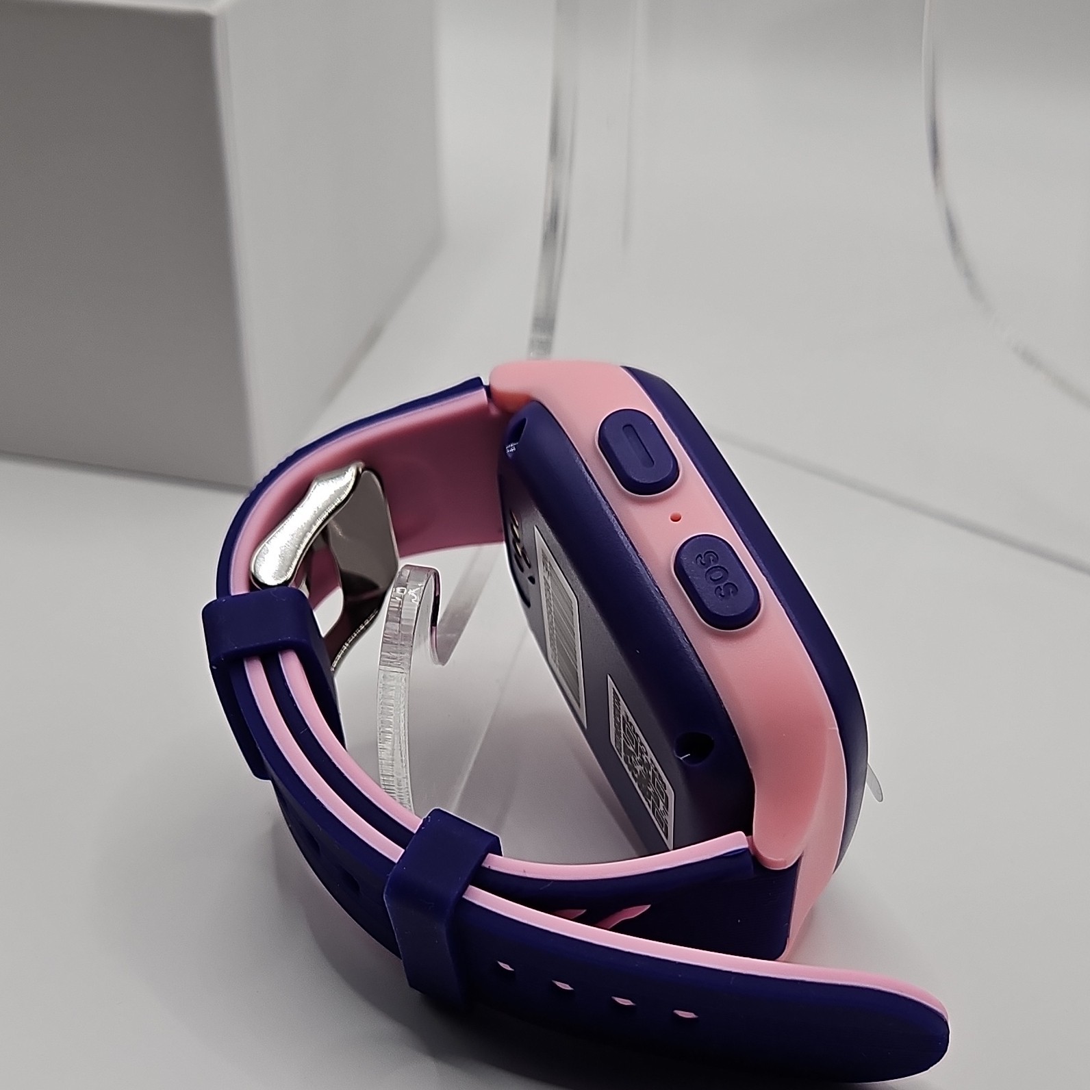4G LTE Kids Smart Watch Pink Silicone Band Camera Pedometer Android iOS