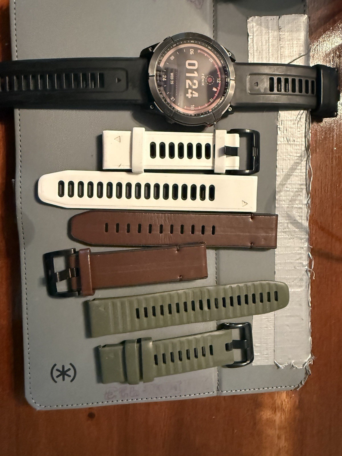 Garmin Fenix 7X Solar GPS Smart Watch Black Silicone Band 51mm Case