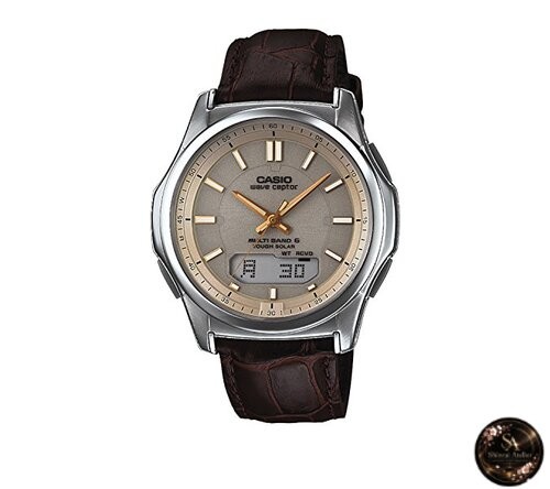 [CASIO] CASIO Wristwatch WAVE CEPTOR Radio Solar Compatible with 6 Stations
