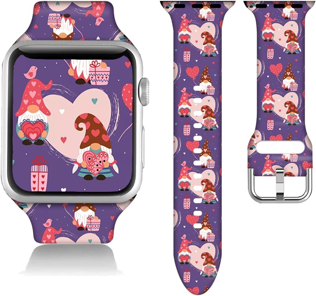 Silicone Sport Band for Apple Watch Series 8 7 6 5 4 3 2 1 SE 38/40/41/42/44/45/