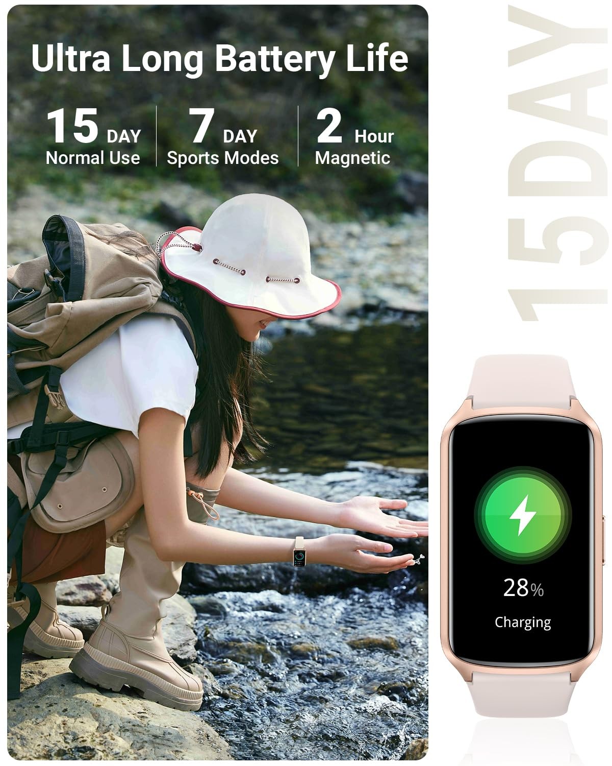 Health Fitness Tracker with 24/7 Heart Rate, Blood Oxygen, Blood Pressure, Sl…