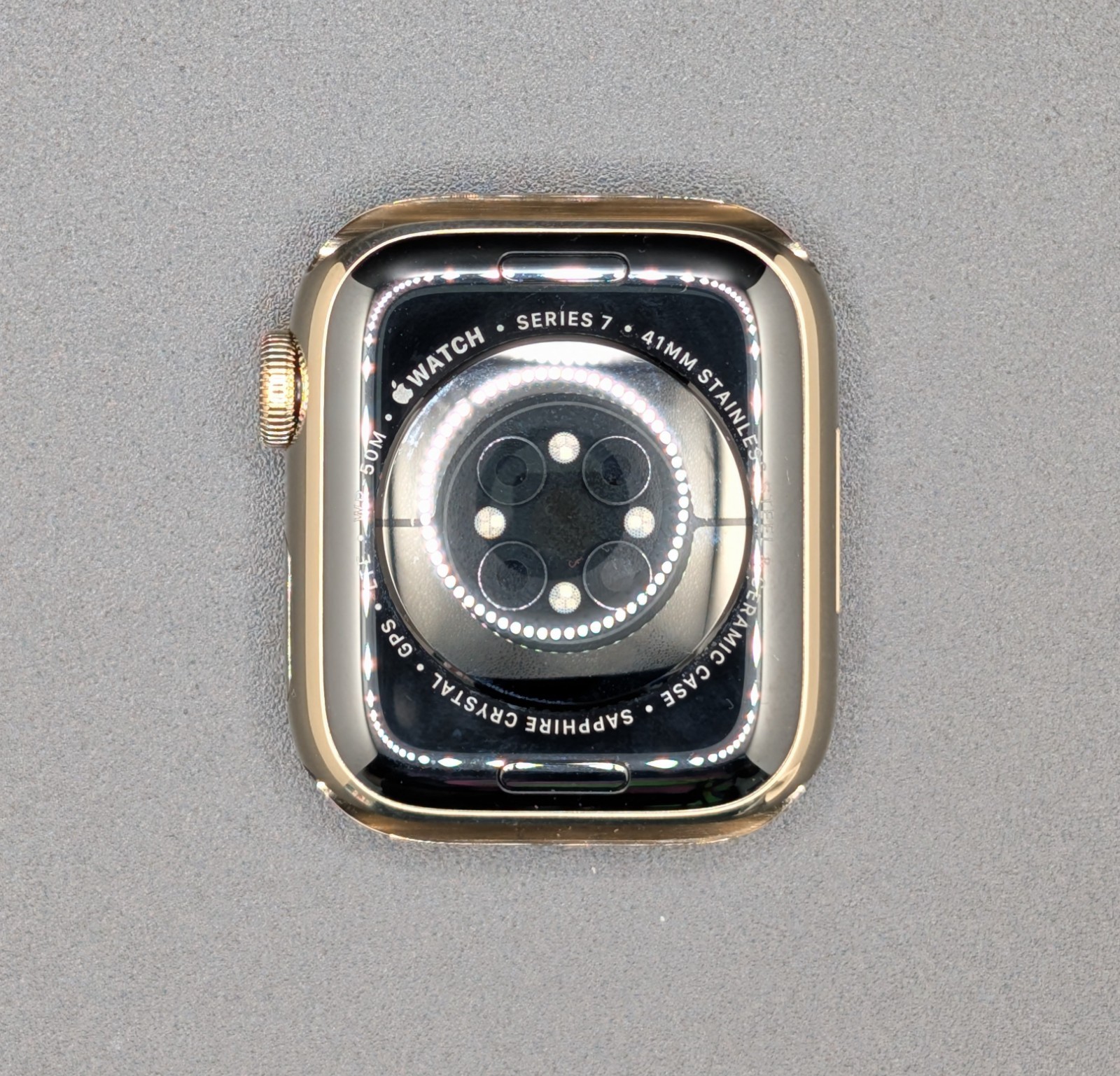 Apple Watch Series 7 41 mm Gold Stainless Steel Case GPS + LTE (UNLOCKED). ~09Y~