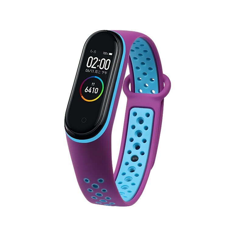 Correa Transpirable De Reloj Xiaomi Mi Band 3, 4, 5, M3 M4 Plus Silicona Deporte