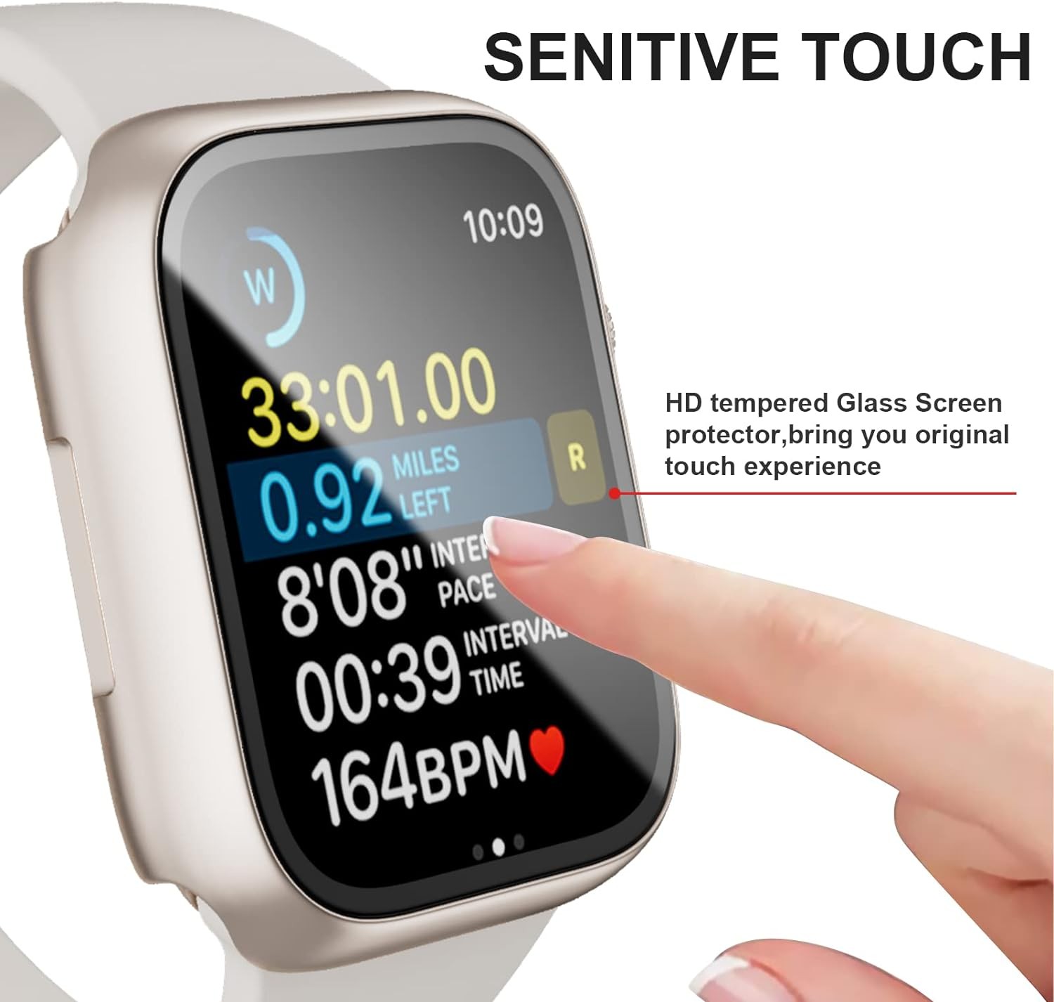 6 Pack 40mm Case for Apple Watch SE 3 (2025) with Tempered Glass Screen Protecto