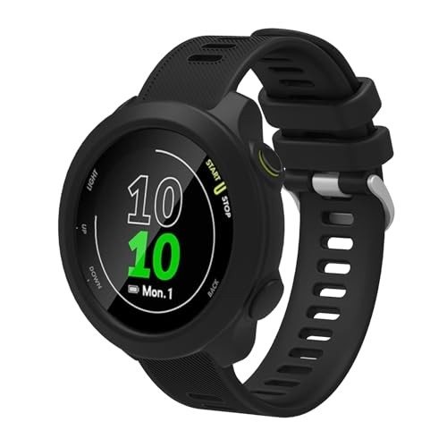 3 Pack Silicone Protective Case for Garmin Forerunner 55 Smartwatch Accessories