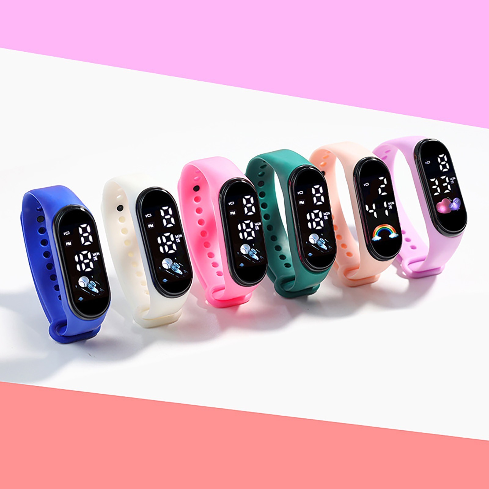 Kawaii Smart Watch for Kids Fashion Outdoor Waterproof Sports Kids’ Watches Boy