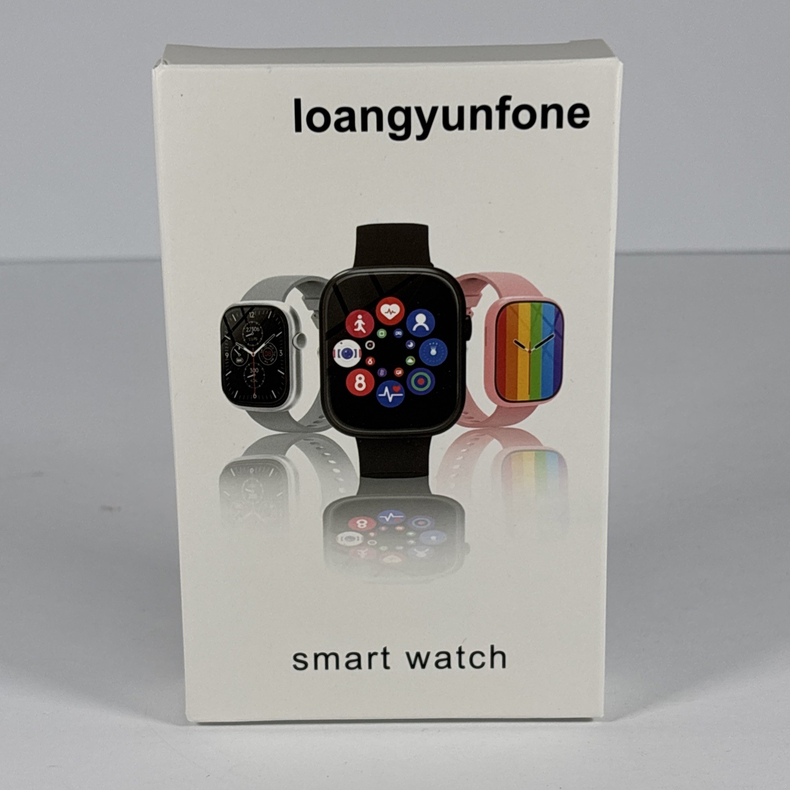 Smart Watch Black Silicone Band Touchscreen