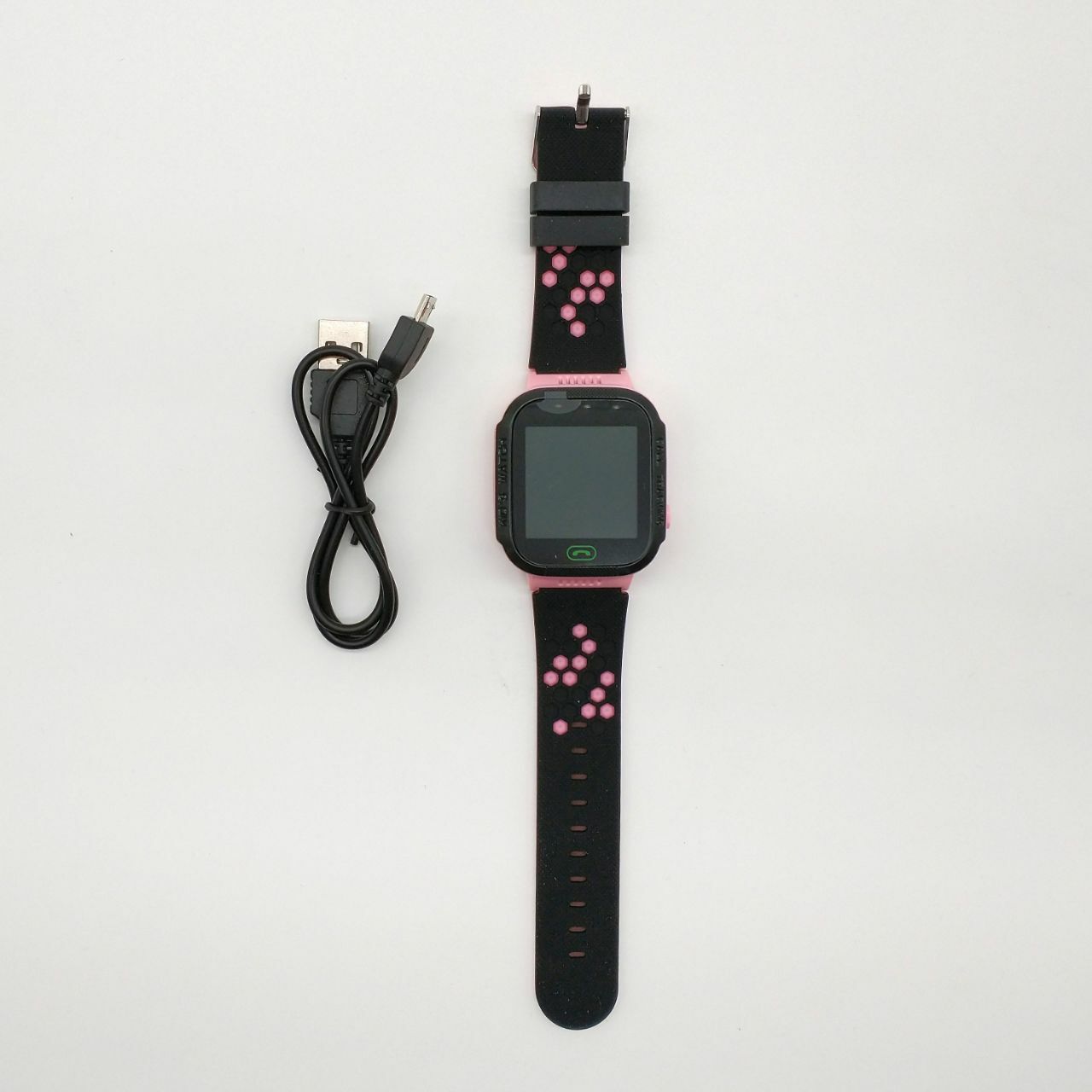 Kids Multi-Function Smart Watch, Location SOS GPS Tracker 1.44 inch PINK + Black