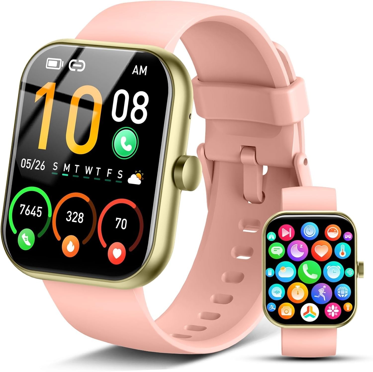 Smart Watch for Men Women (Answer/Make Call), 1.96″ HD Touchscreen Fitness Tr
