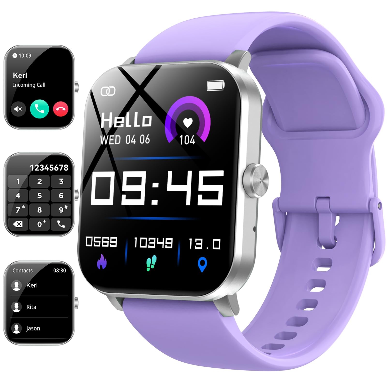 , 1.85″ for Men (Answer/Make ), Heart Rate, Sleep Monitor, Pedometer, Activit…