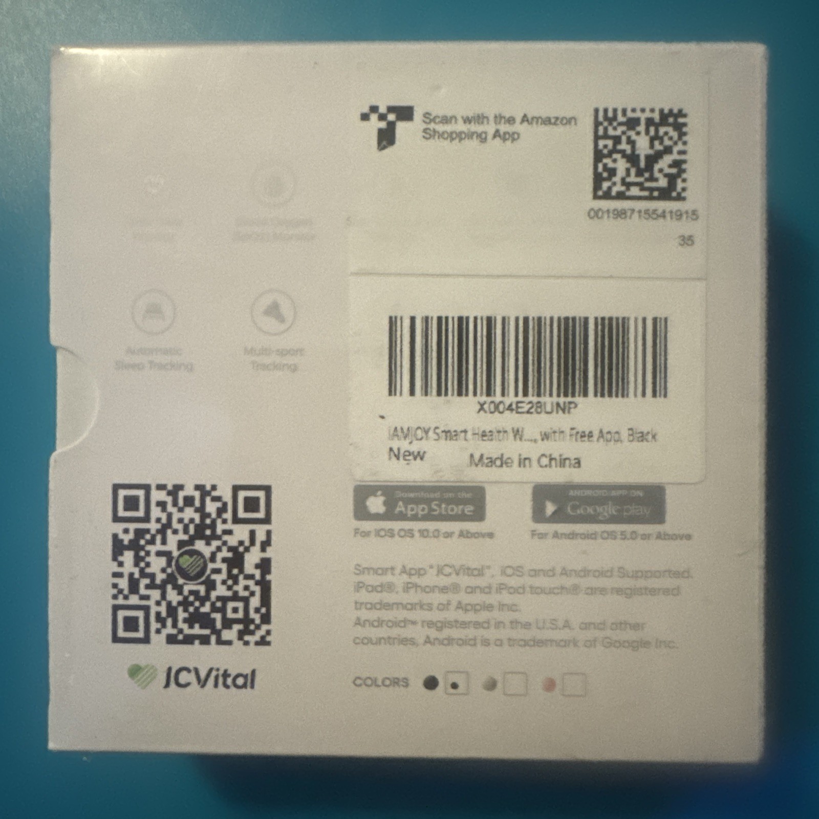 IAMJOY Smart Health Bracelet – New/Sealed-Black
