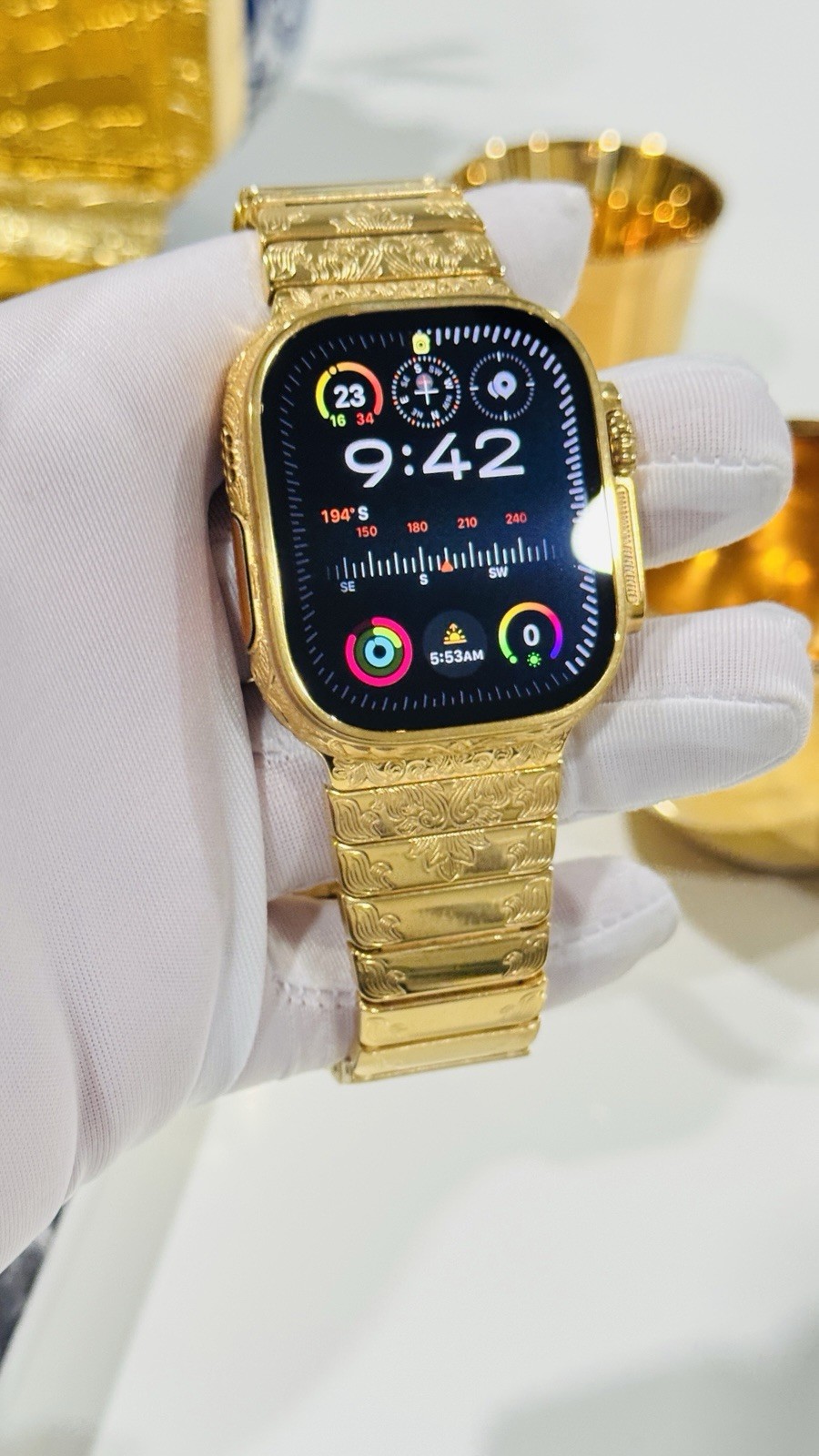 ✅ Custom 24k Gold Apple Watch Ultra 2 Engraved + Luxury Box | Authentic ✅