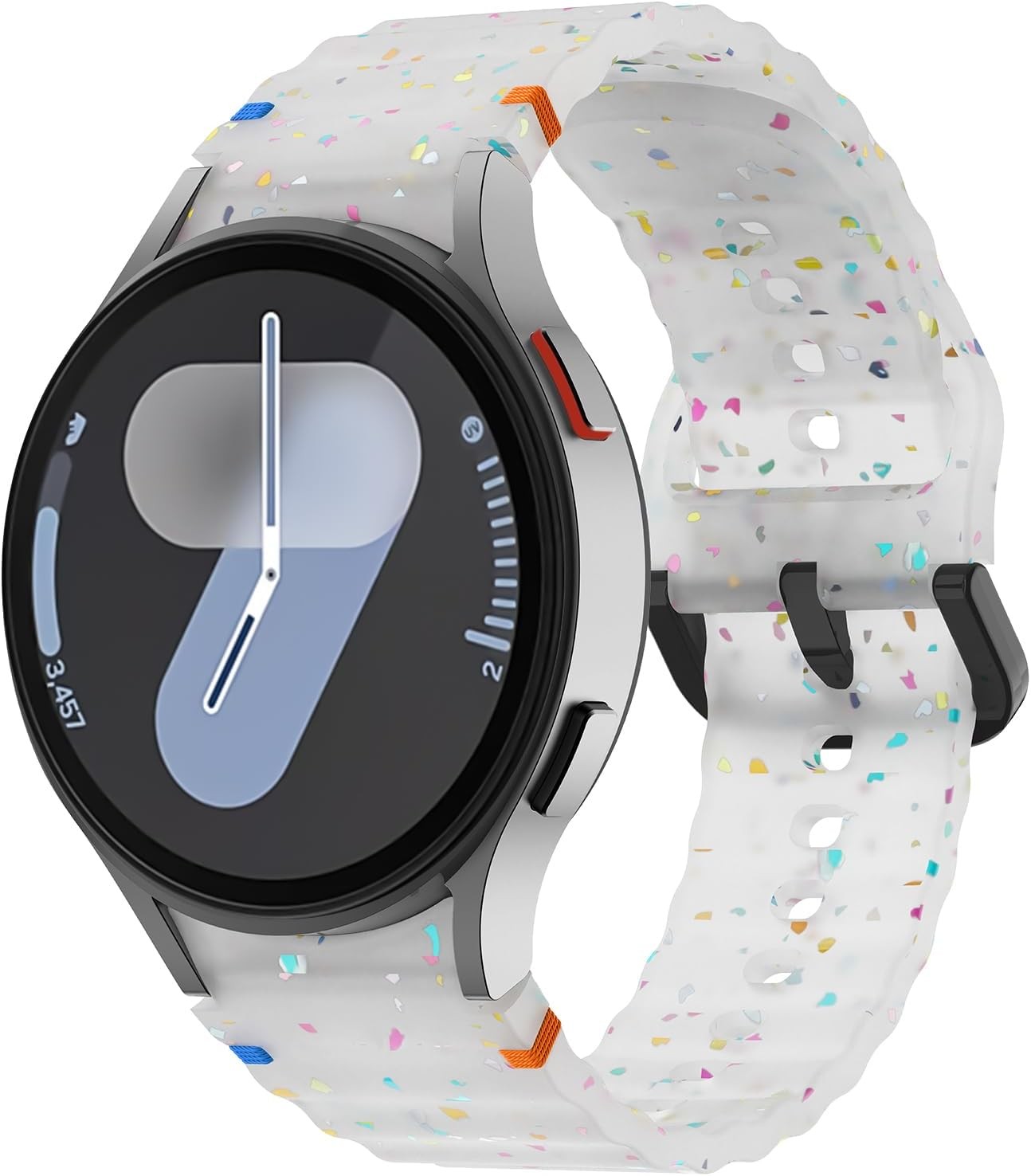 Case for Samsung Galaxy Watch 7/6/5/4 40mm 44mm & Watch 6 Classic 43mm 47mm, Sil