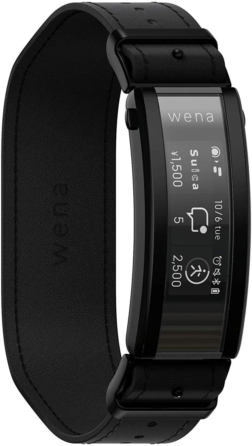 SONY wena Smart Watch3 WNW-C21A/B Black leather Premium IOS Android Bluetooth