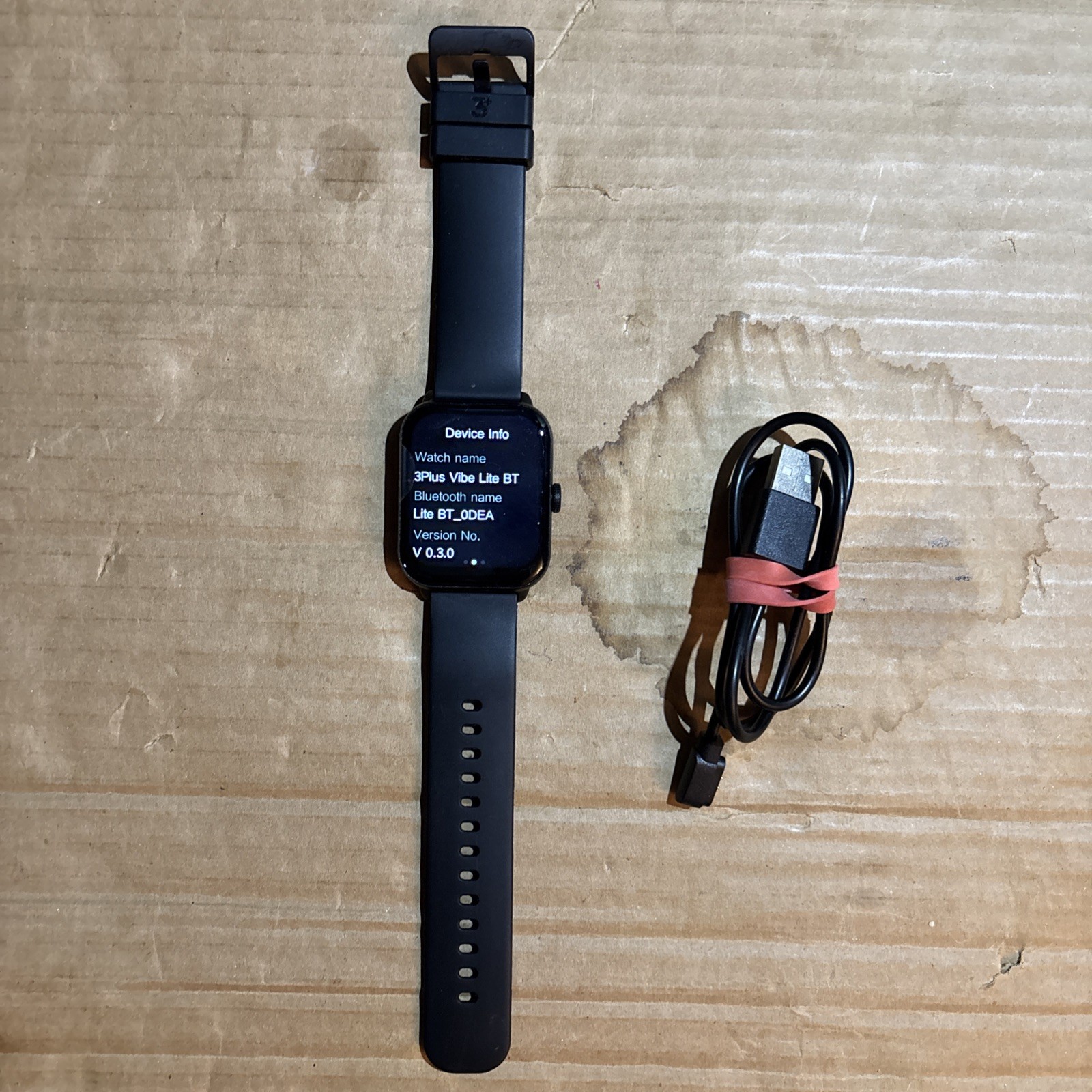 3Plus Vibe Lite BT (Bluetooth Calling) Smartwatch Black Watch works