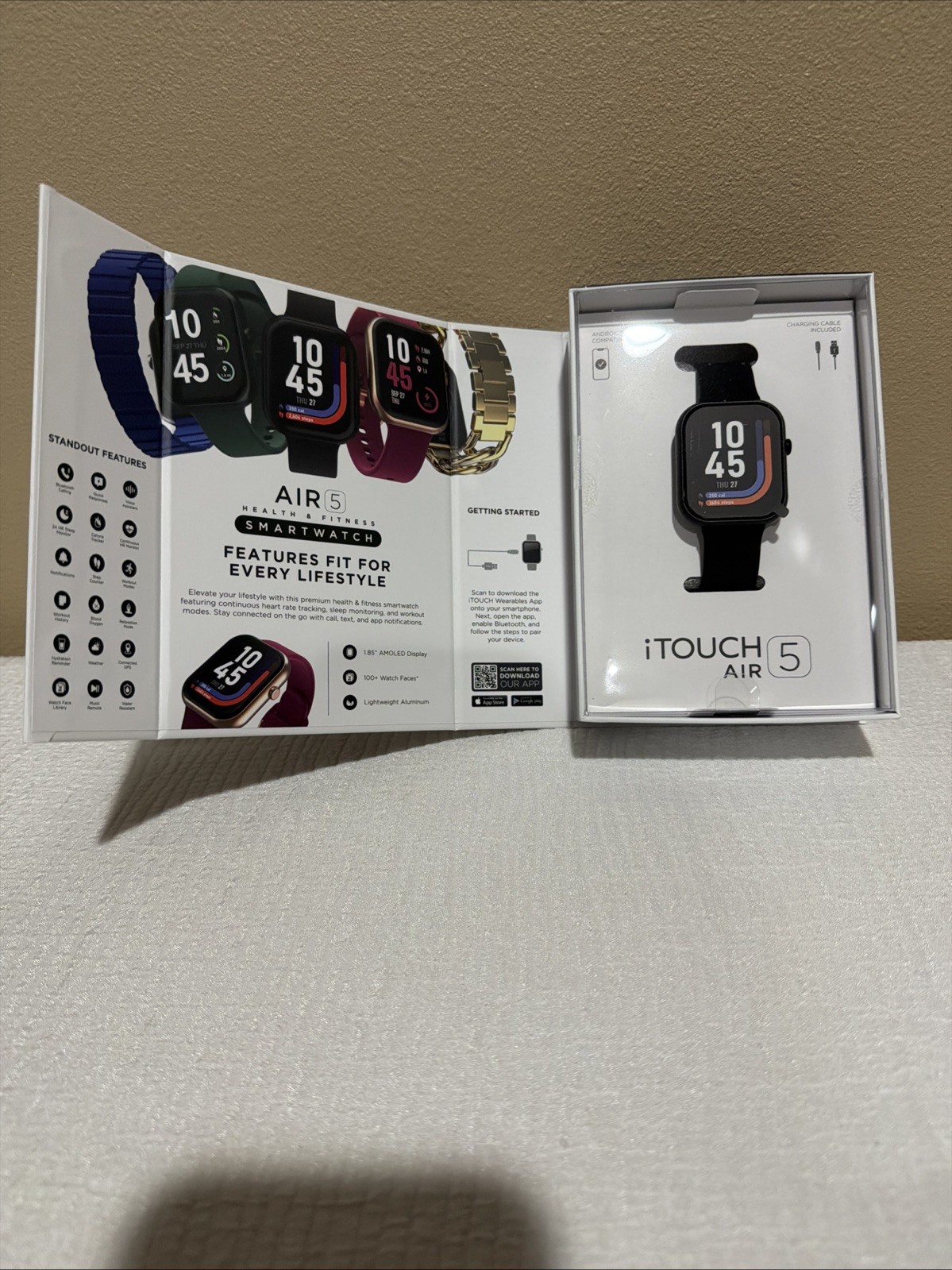 iTOUCH AIR 5 Smartwatch – Silicone Strap Unisex Adult