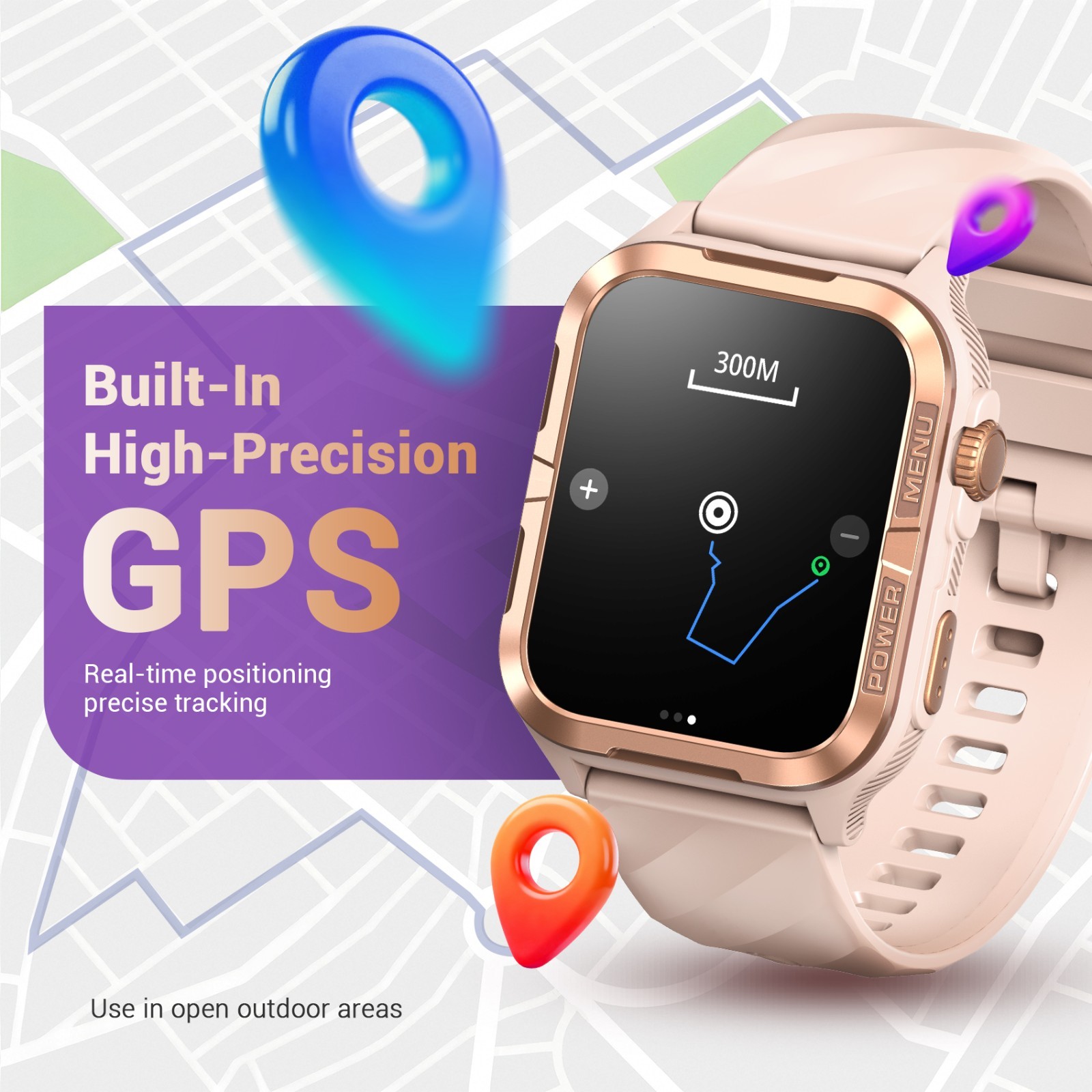 DA GPT AI Assistant Smart Watch Women Men Built-in GPS, Fitness Tracker Watch
