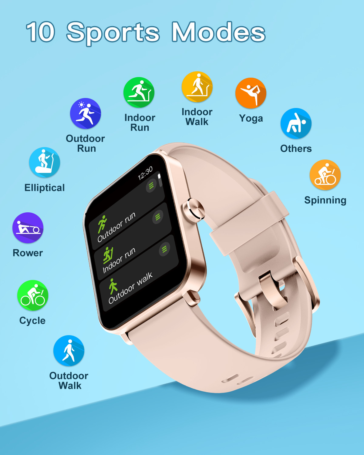 Smart Watch For Men/Women, Waterproof Smartwatch Bluetooth iPhone Android