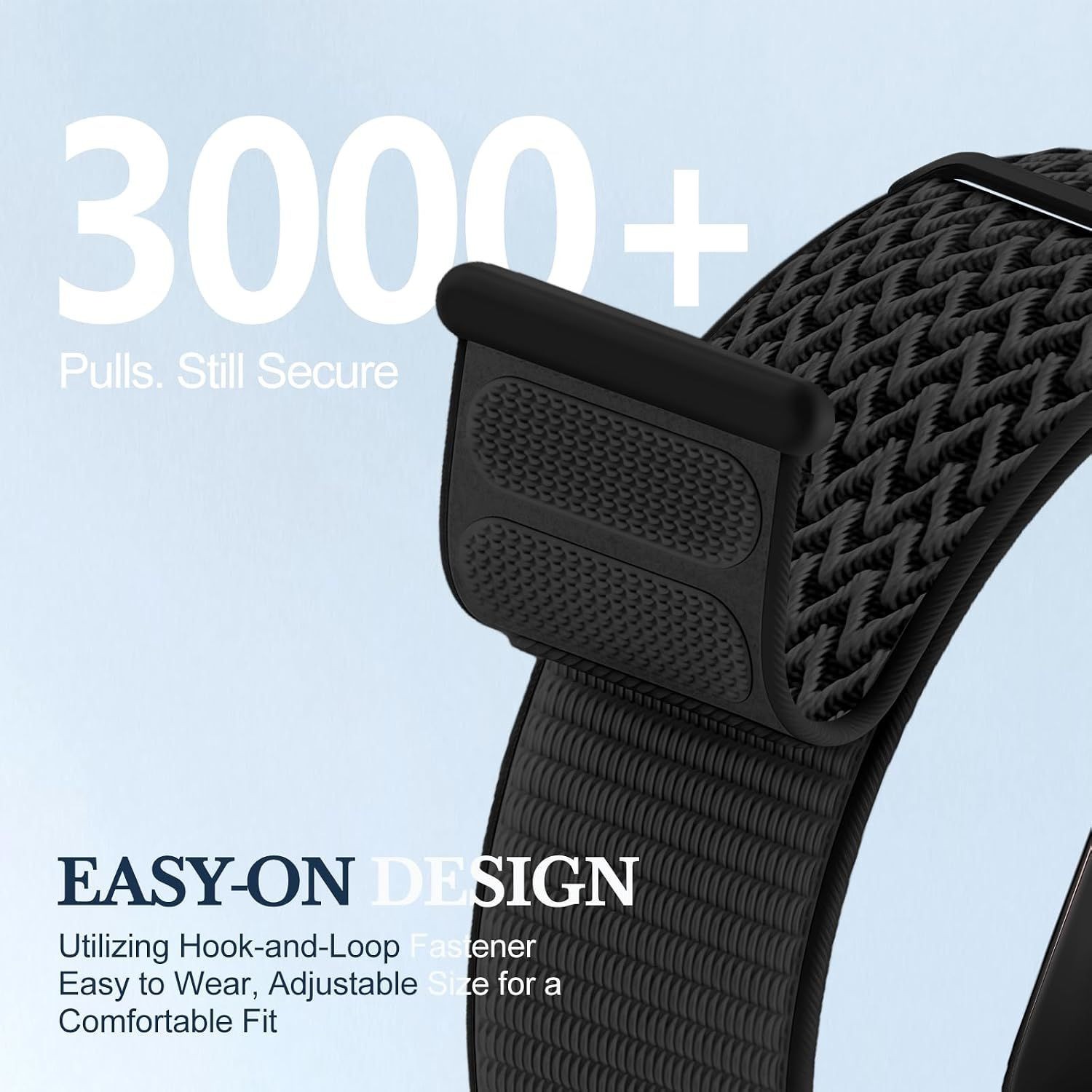 Soft Fabric Nylon Sport Loop Strap for Apple Watch Series 7 44mm Compatible Band