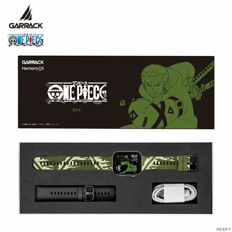 GARRACK One Piece Zoro Model HUC-OP-FT3-Z Smart watch Anime Japan Limited Green