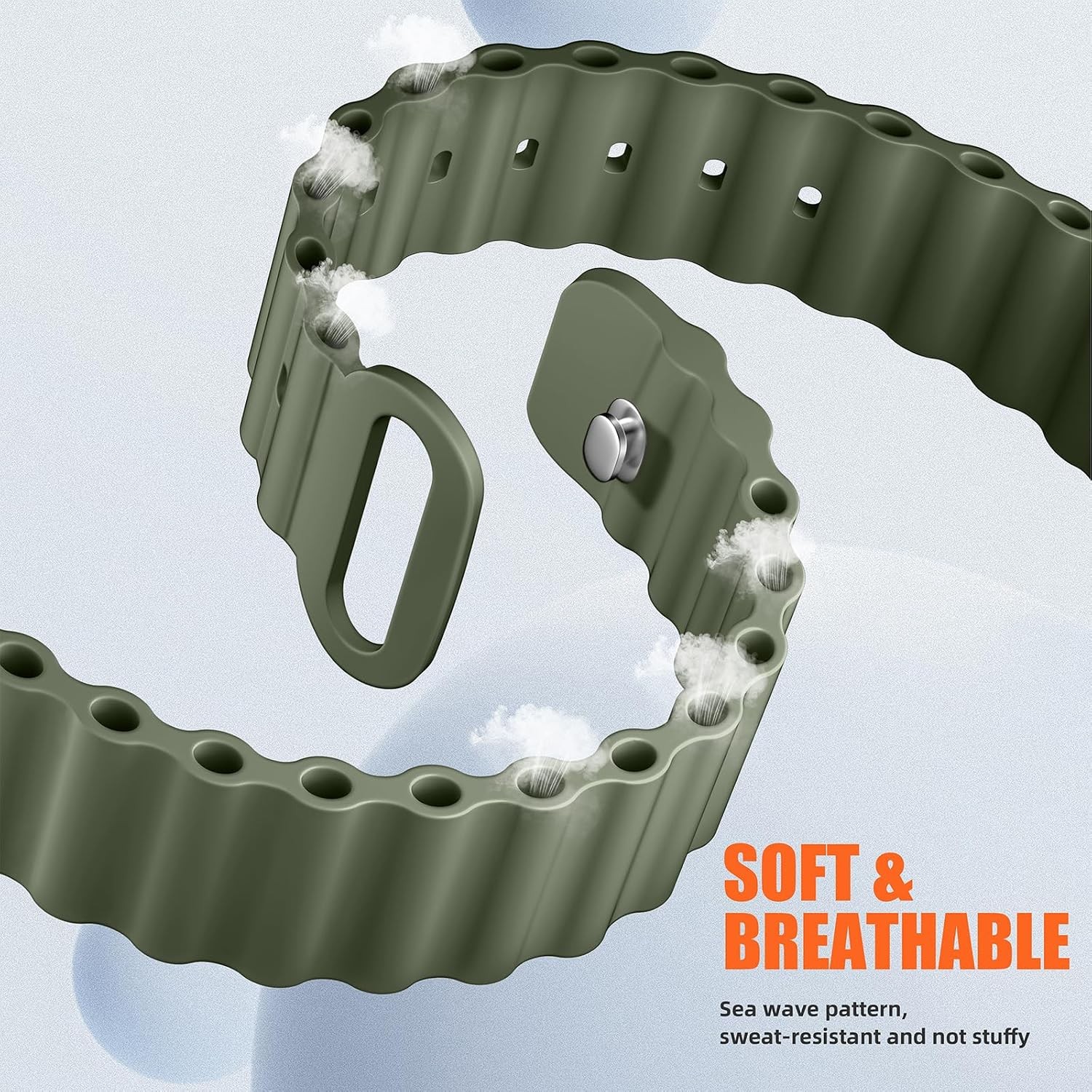 4 Soft Silicone Bands Set for Apple Watch Ultra 49mm 45mm Men Women Sports Repla