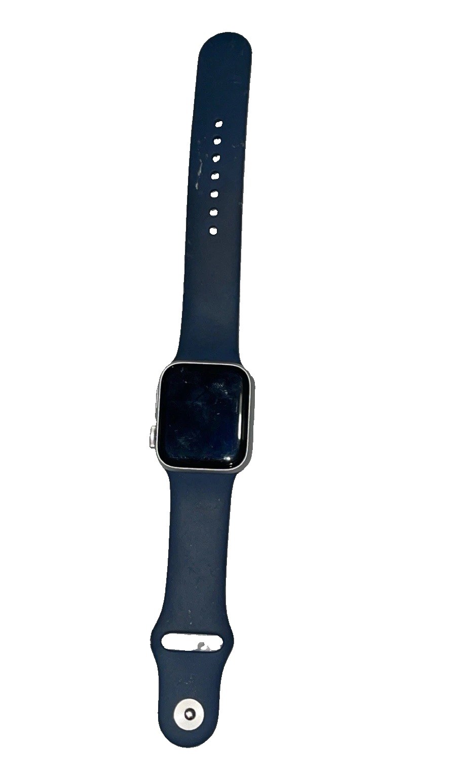 Apple Watch 40mm Silver Aluminum Case Blue Silicone Band Bluetooth