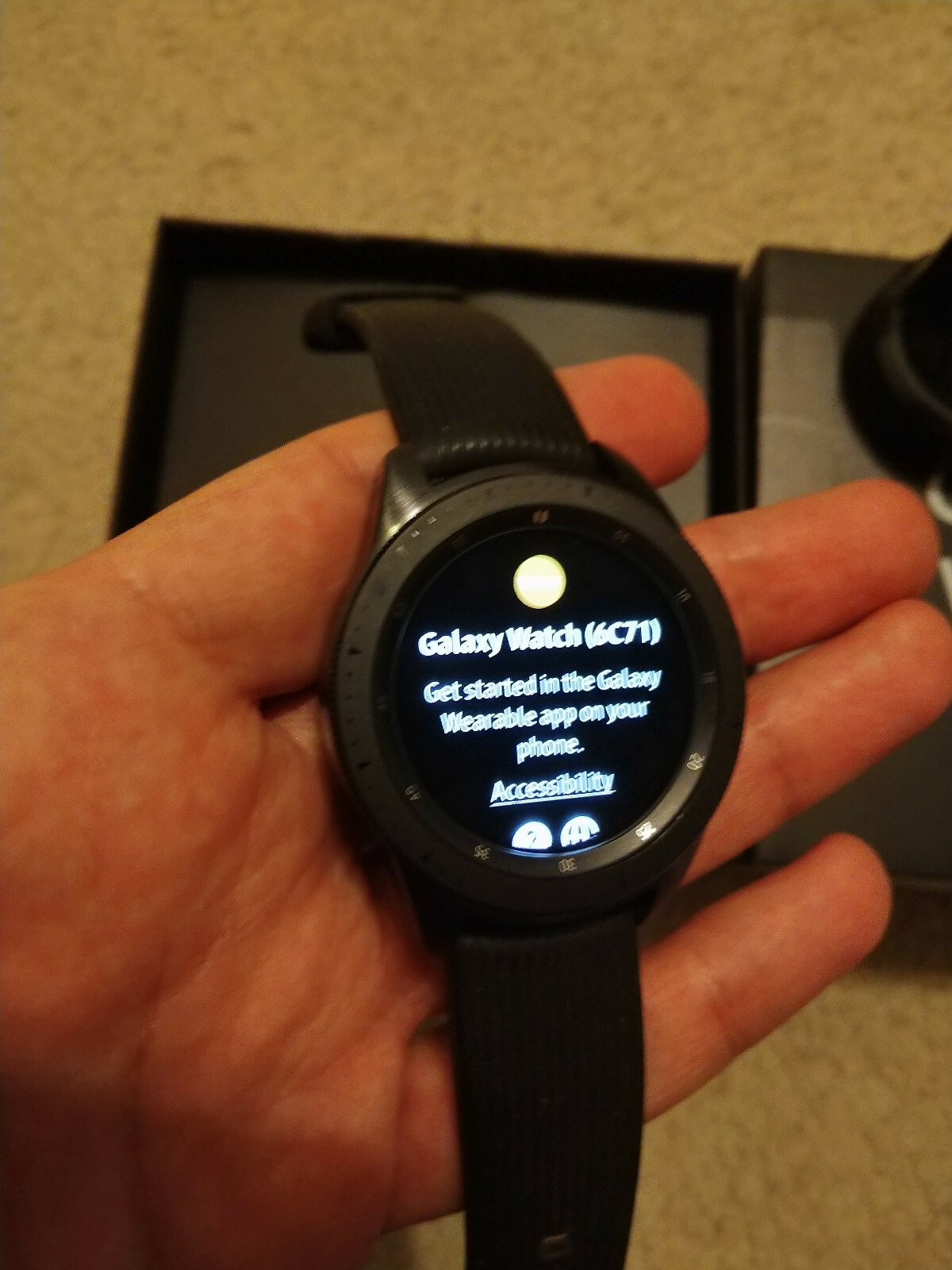 Samsung Galaxy Watch SM-R810 42mm Bluetooth Midnight Black, READ