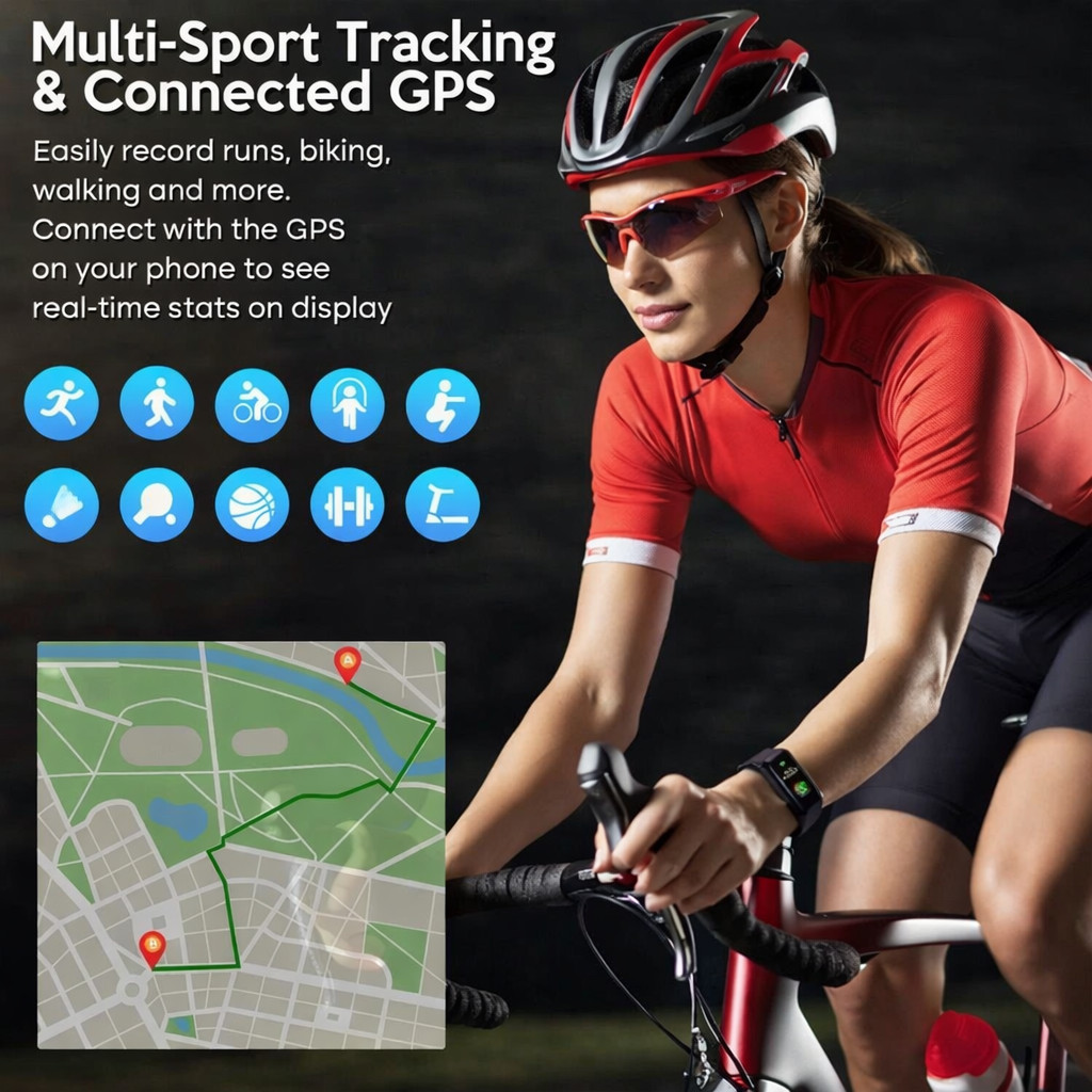 Vital Smart Watch and Fitness Tracker for Men/Women | Sleek Activity Tracker Hea