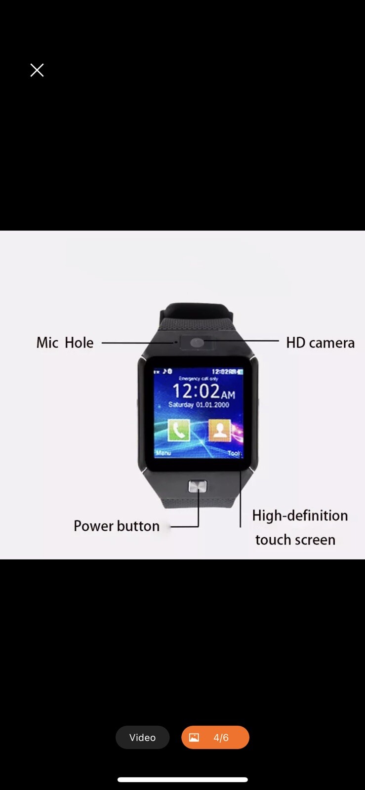 smart watch Android iPhone Compatible Bluetooth Calling