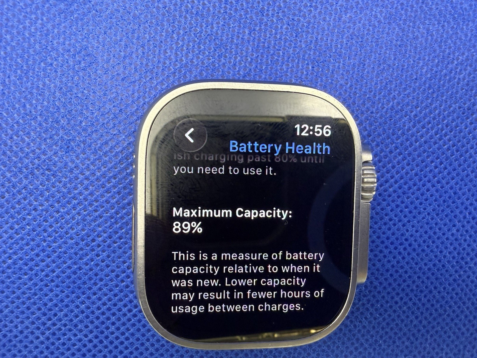 Apple Watch Ultra 1st Gen 49mm Titanium Ceramic 89% Battery Health Excellent
