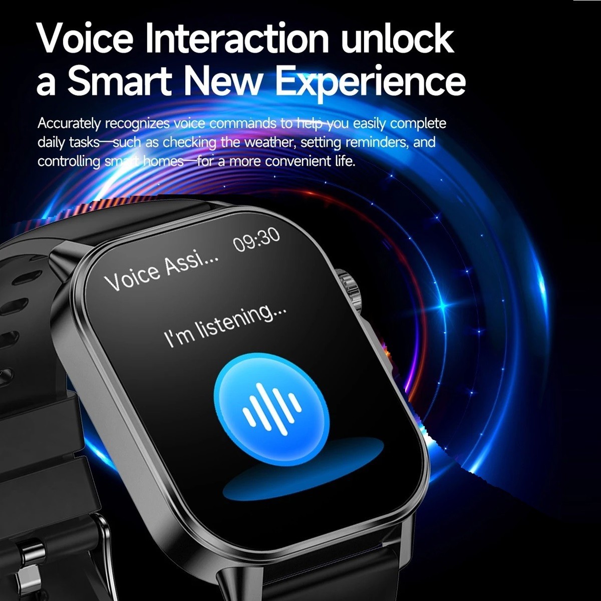 ET571 ECG+PPG 2.0″ Smart Watch Bluetooth Call Health Monitoring IP68 Waterproof