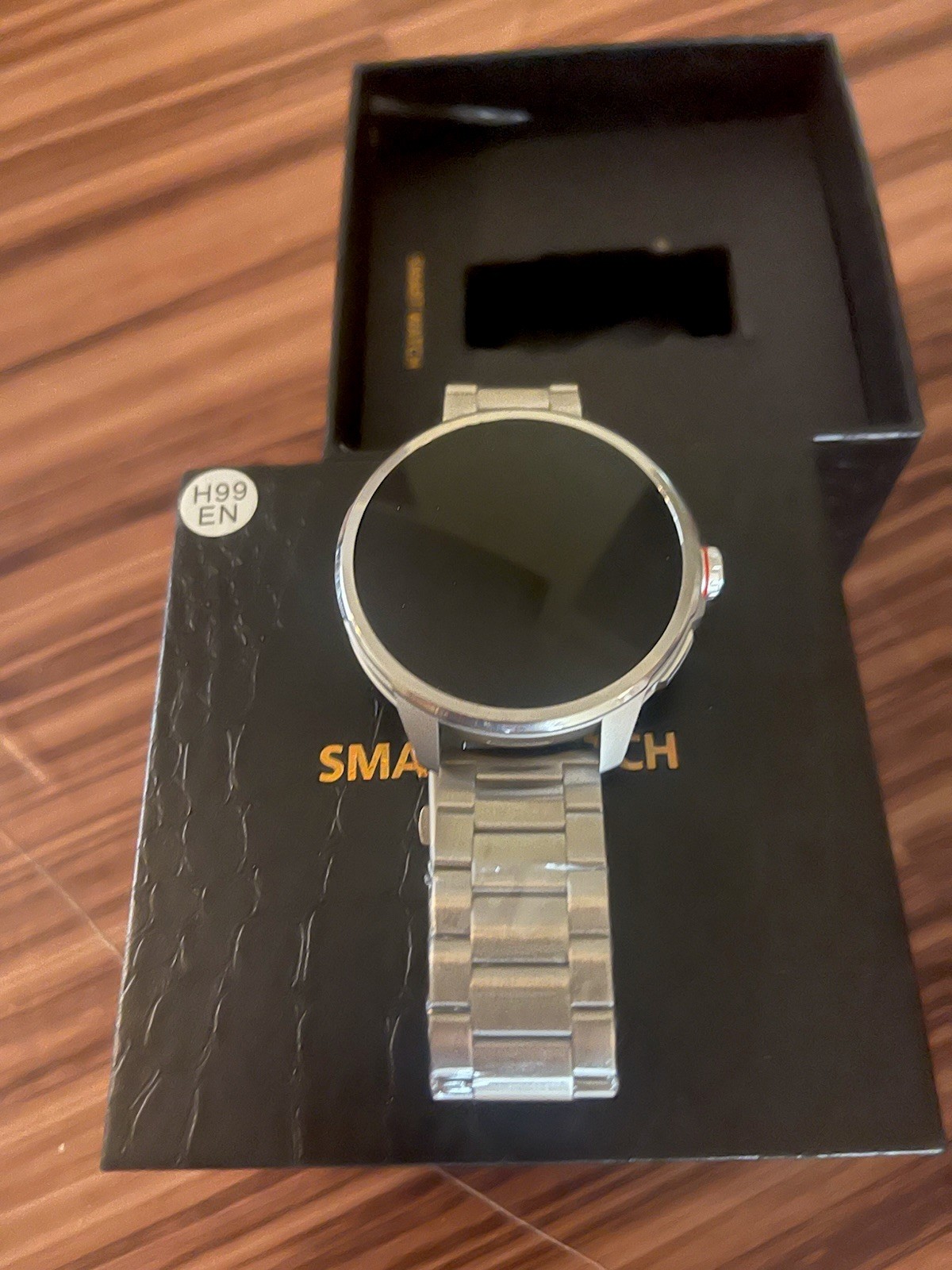 Smartwatch H99 EN Silver Metal Case 1.95″ Silver Band Stainless Steel Open Box