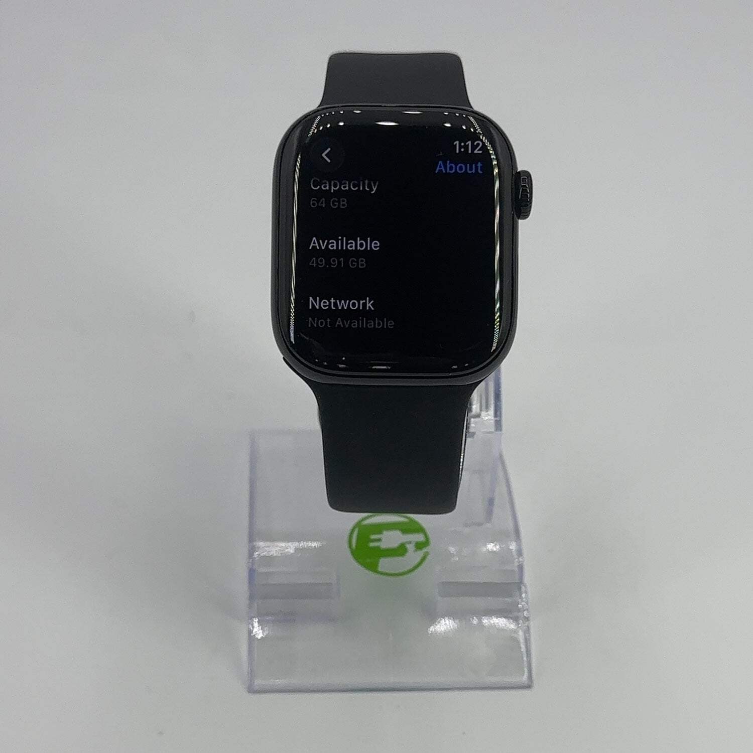 Unlocked Apple Watch Series 11 42MM Jet Black AluminumBlack Sport Band MF834LW/A