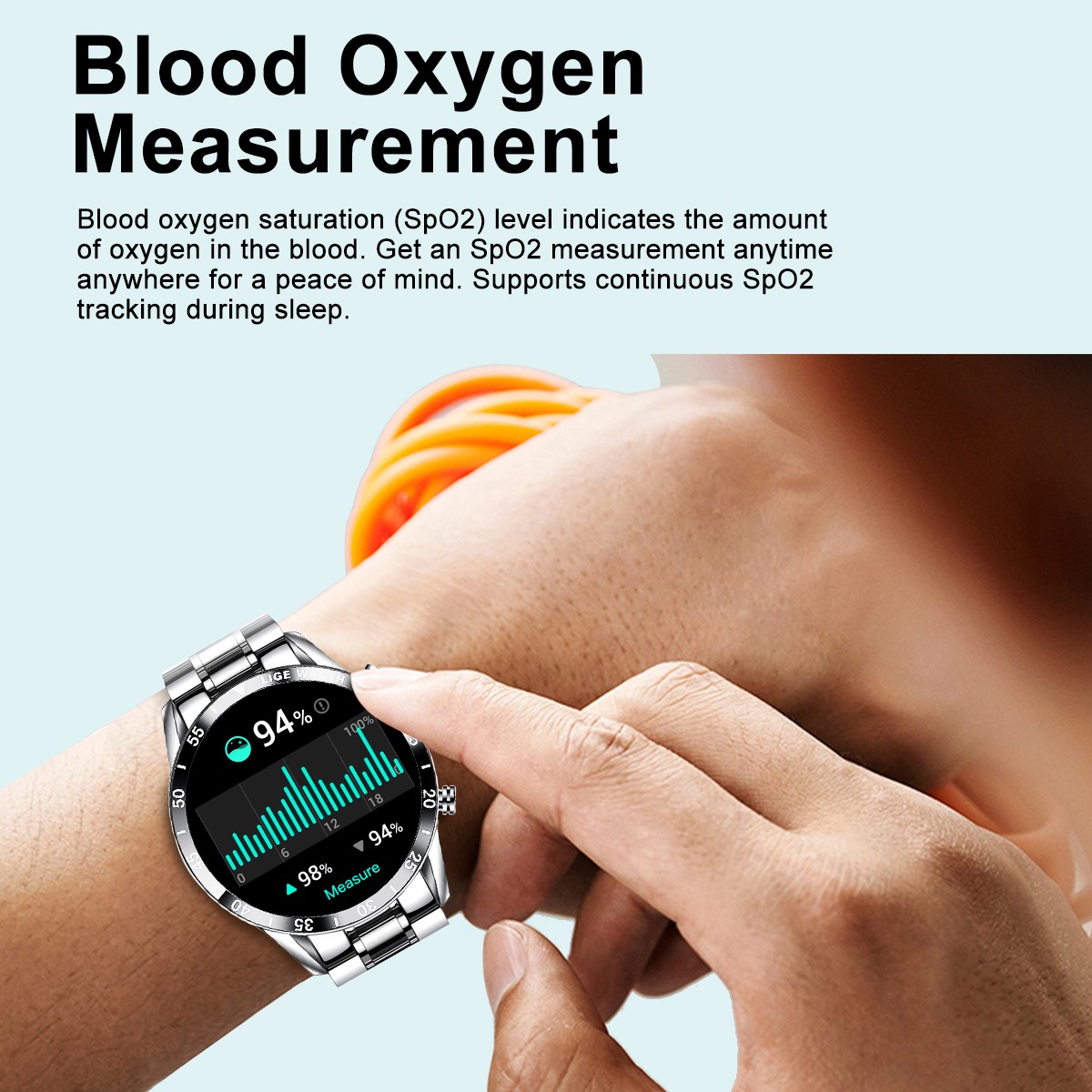 Luxury Smartwatch Men Business Stainless Steel Smart Watch Sport Bluetooth Call