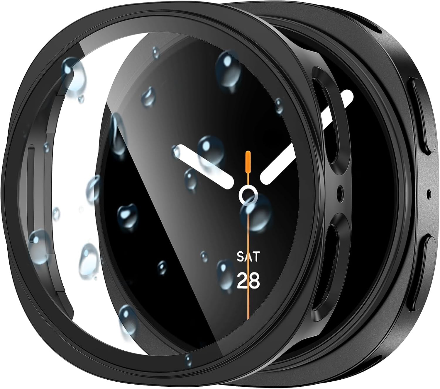 Case for Samsung Galaxy Watch 8 44mm Waterproof, Touch-Responsive, 1-Pack