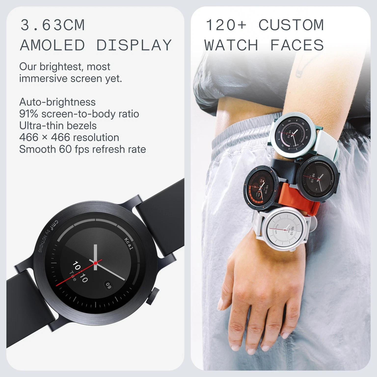 CMF by Nothing Watch 3 Pro|1.43 AMOLED|13 Day Battery|Dual-band GPS (Light Grey)