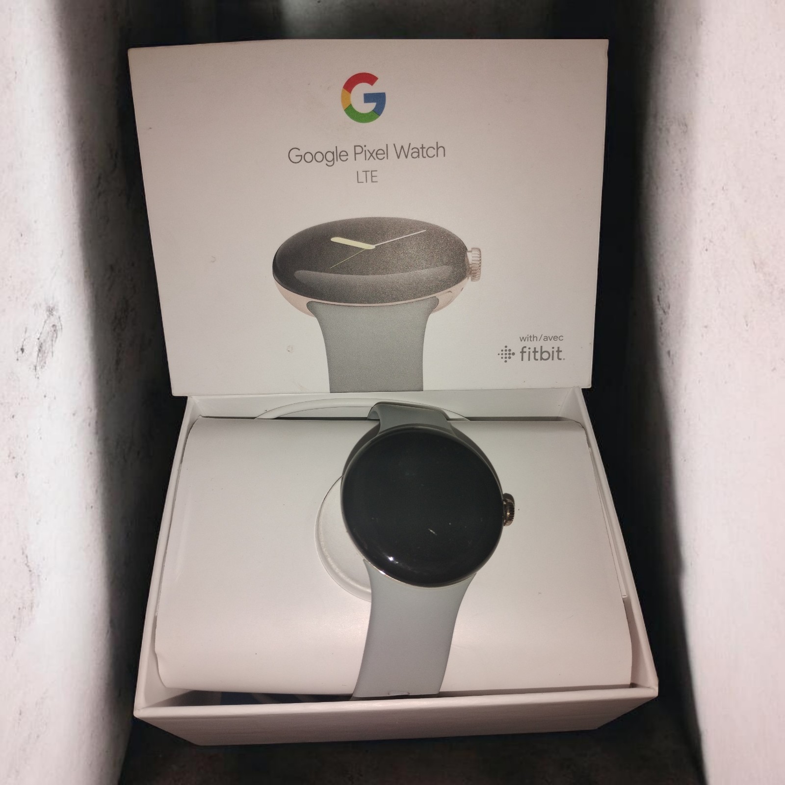 Google Pixel Watch LTE 41mm Silver Stainless Steel with Fitbit – New Sealed