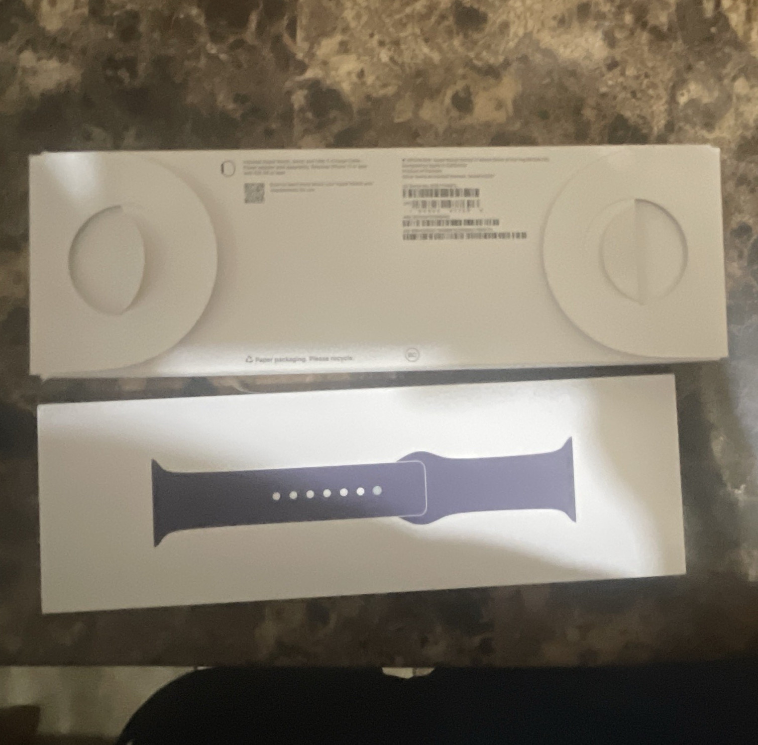 Apple Watch SE 46mm Silver Aluminum Case Blue Sport Band Heart Rate cellular gps