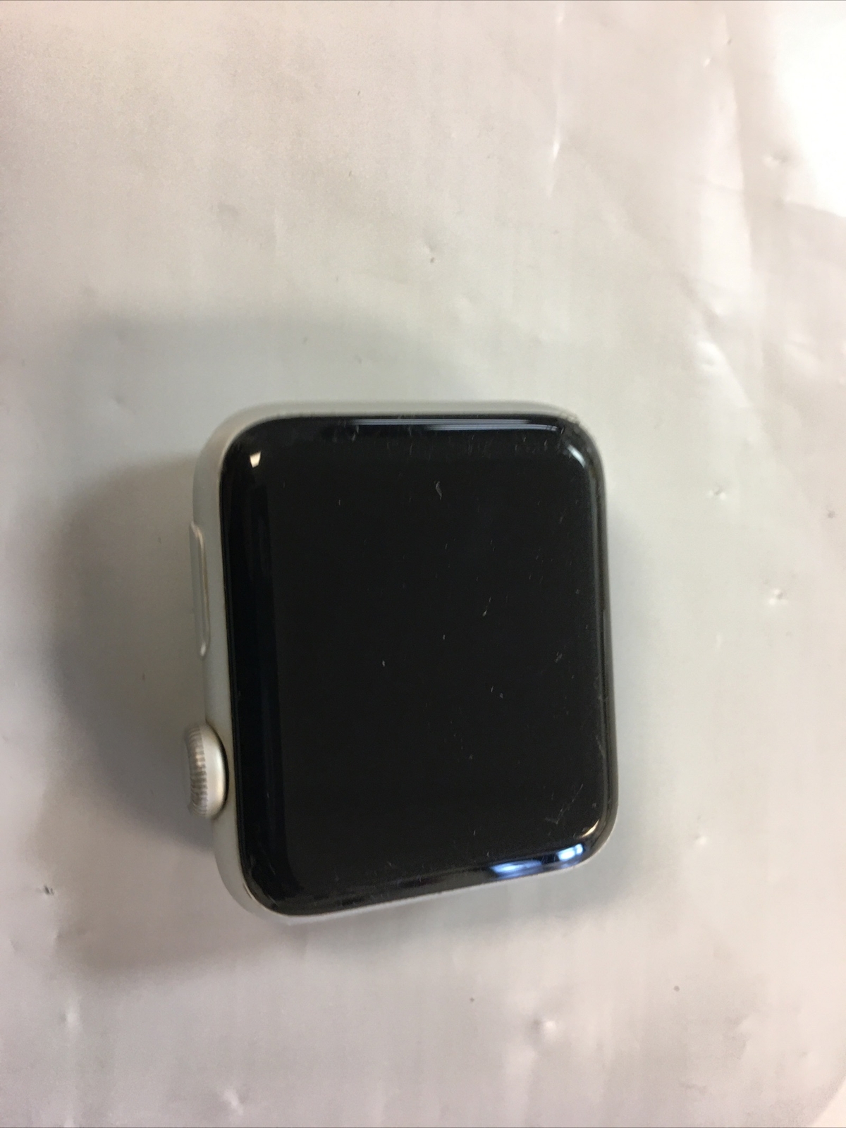 Apple Watch Nike+ 42mm Aluminum Case Flat Silver/White Sport Band – (MNNT2LL/A)