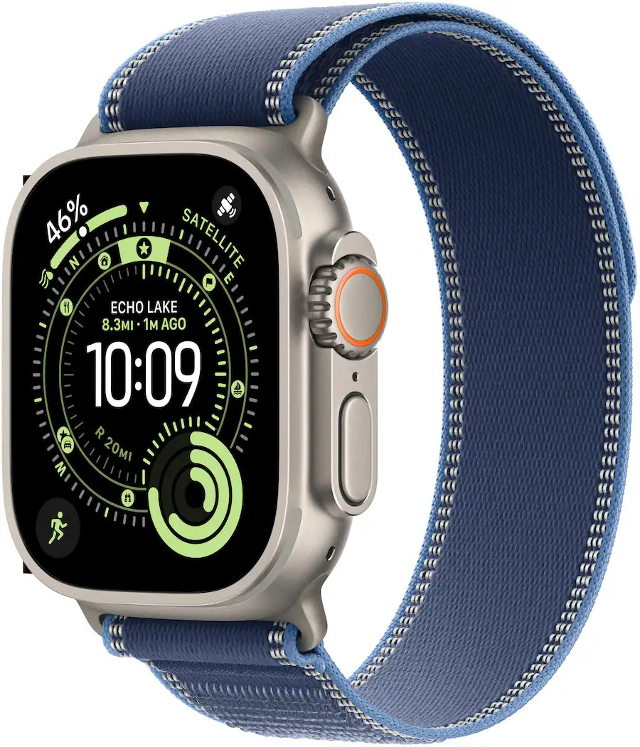 Apple Watch Ultra 3 GPS + Cellular 49mm Natural Titanium Case Blue/Bright Blue