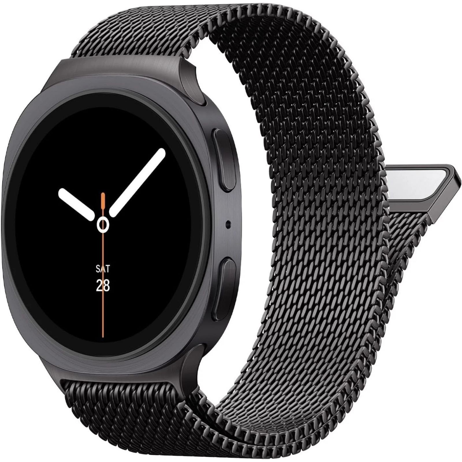 Metal Band for Samsung Galaxy Watch 8 40mm/44mm, Magnetic Milanese Loop Strap