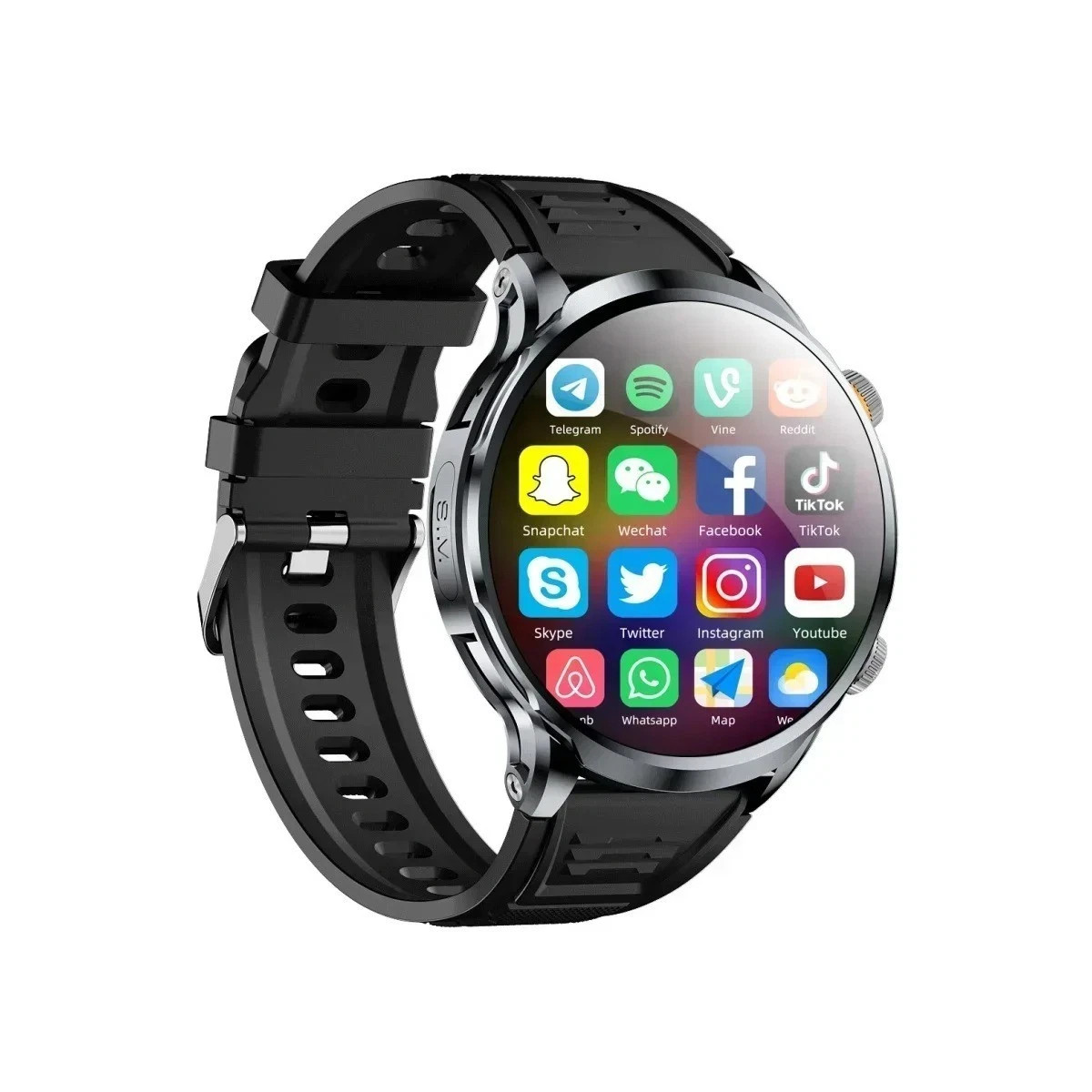 5G Android Smart Watch NFC GPS Heart Rate Monitor HD Camera 1.95″ SIM WiFi Call