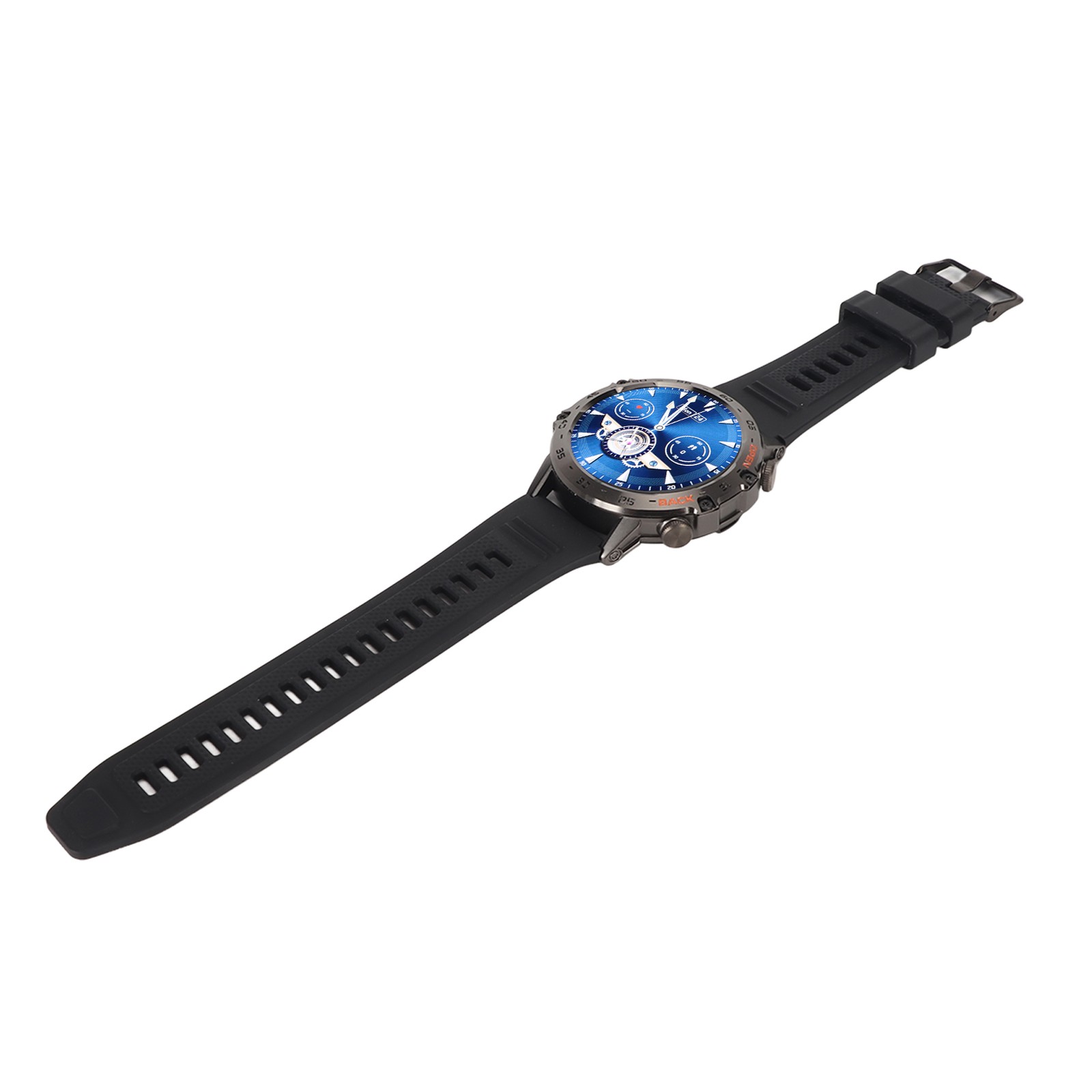 Black Outdoor Smartwatch With Speaker Waterproof Dustproof LCD Bluetooth In ULOW