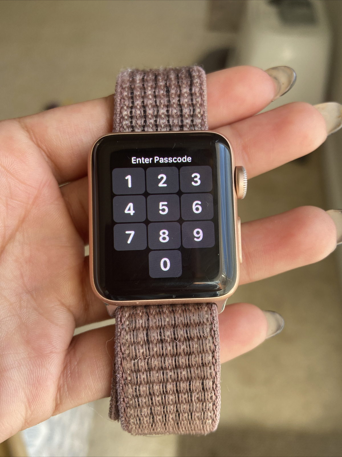 Apple Watch Series 3 38mm Gold Aluminium Case with Pink Sand Sport Band (GPS) –