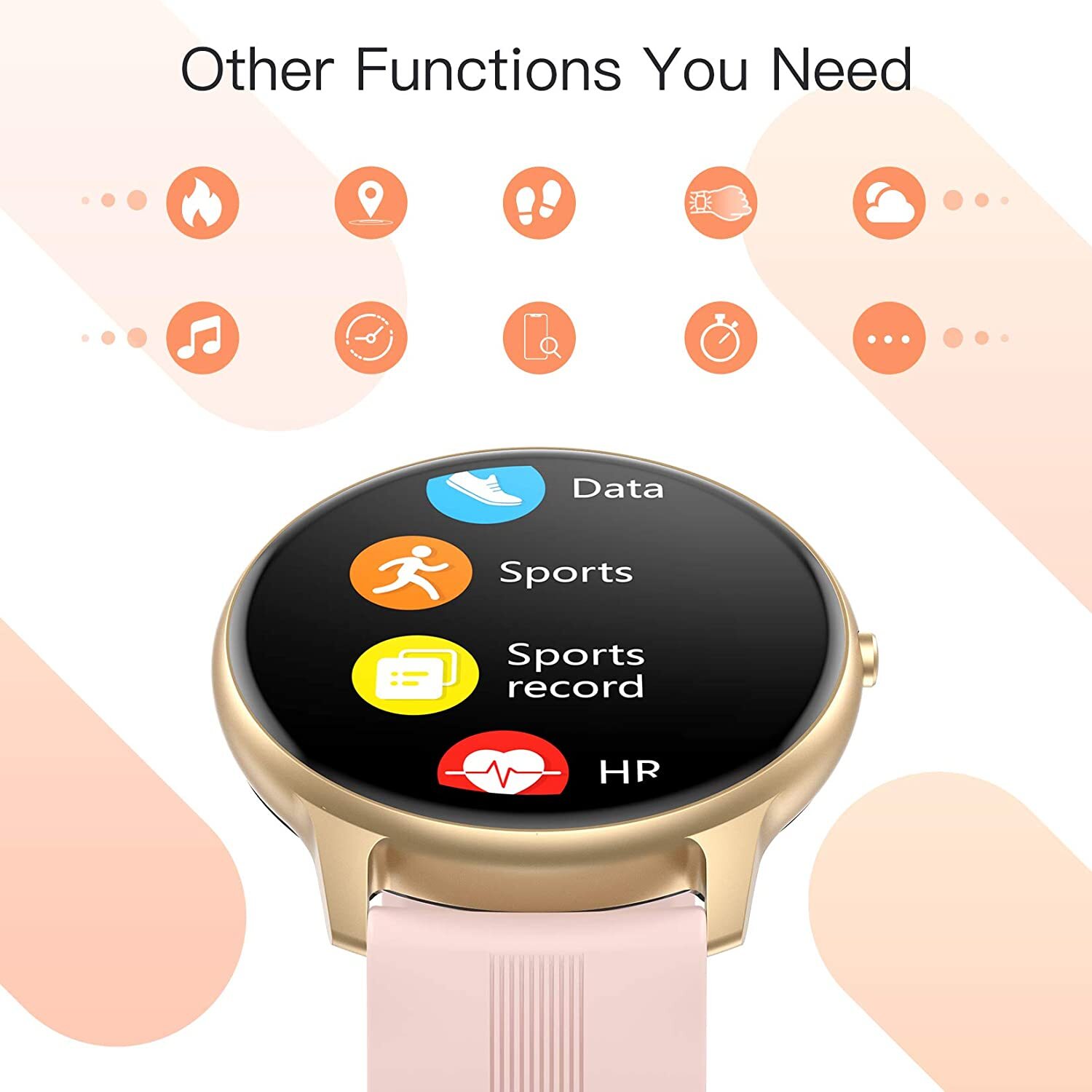 Smart Watch Men Women Fitness Tracker Heart Rate Sport Android iOS Touch Gift