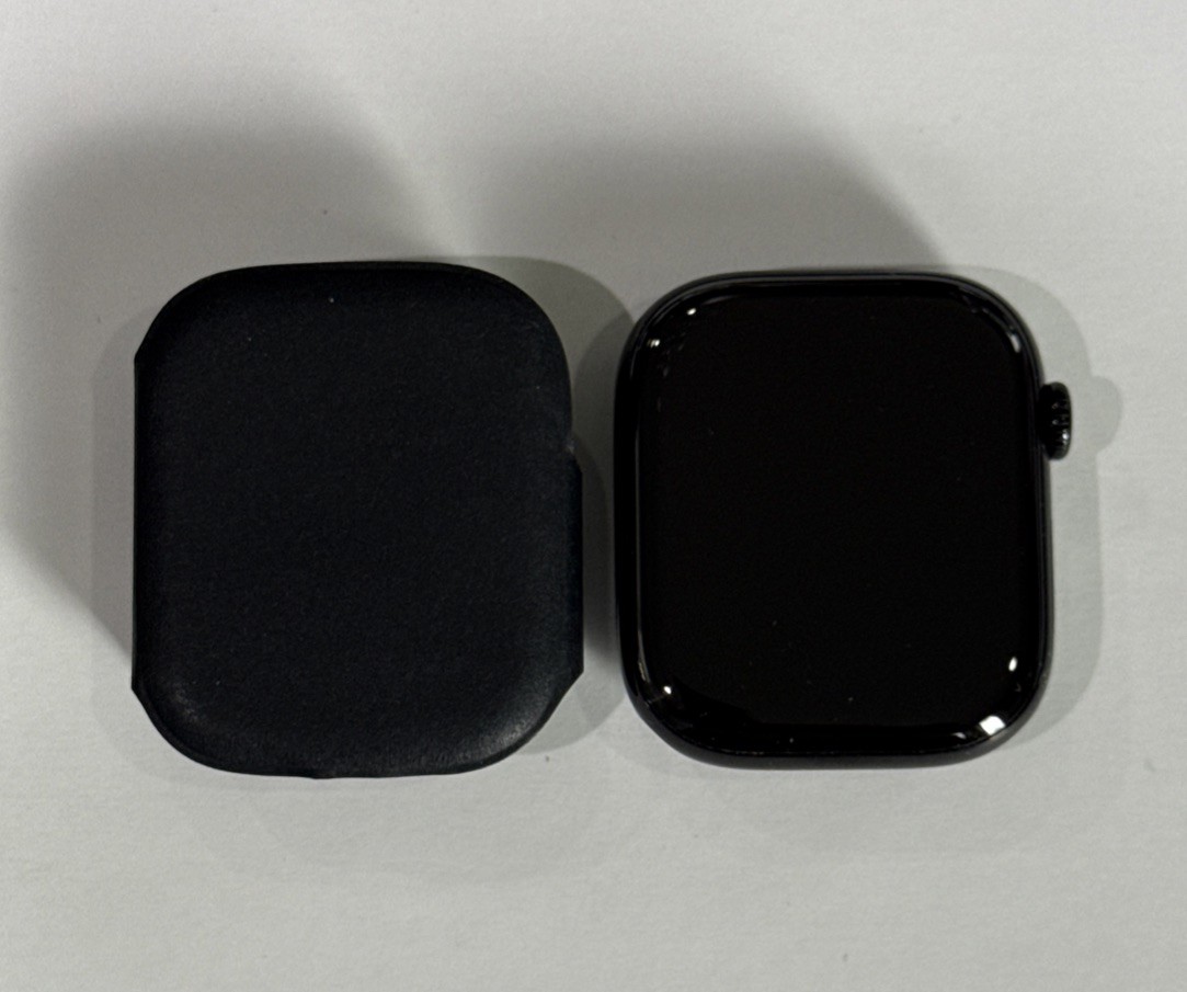 Apple Watch Series 11 46mm Jet Black Aluminum – Black Sport Band – New! No Box