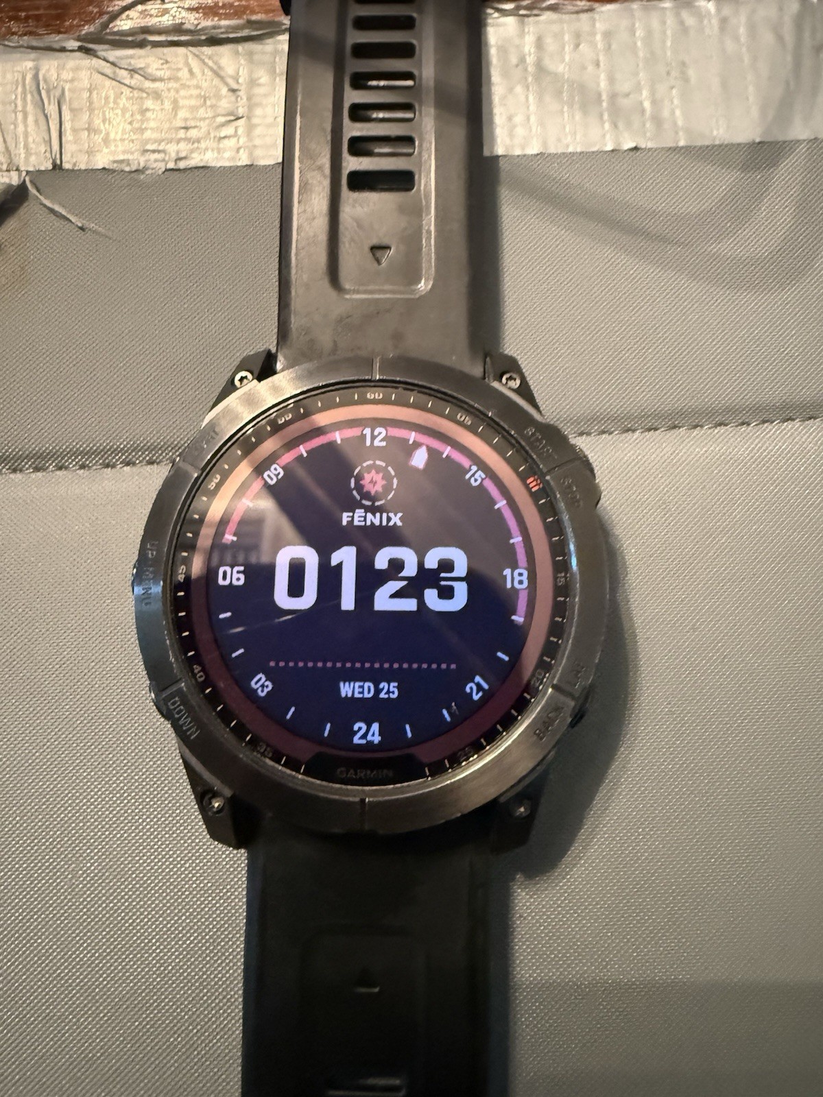 Garmin Fenix 7X Solar GPS Smart Watch Black Silicone Band 51mm Case