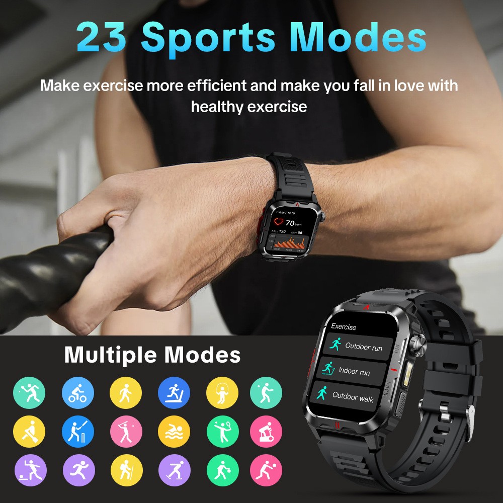 Smart Watch Wristwatch Health Monitoring Step Counting Multiple Sports Modes
