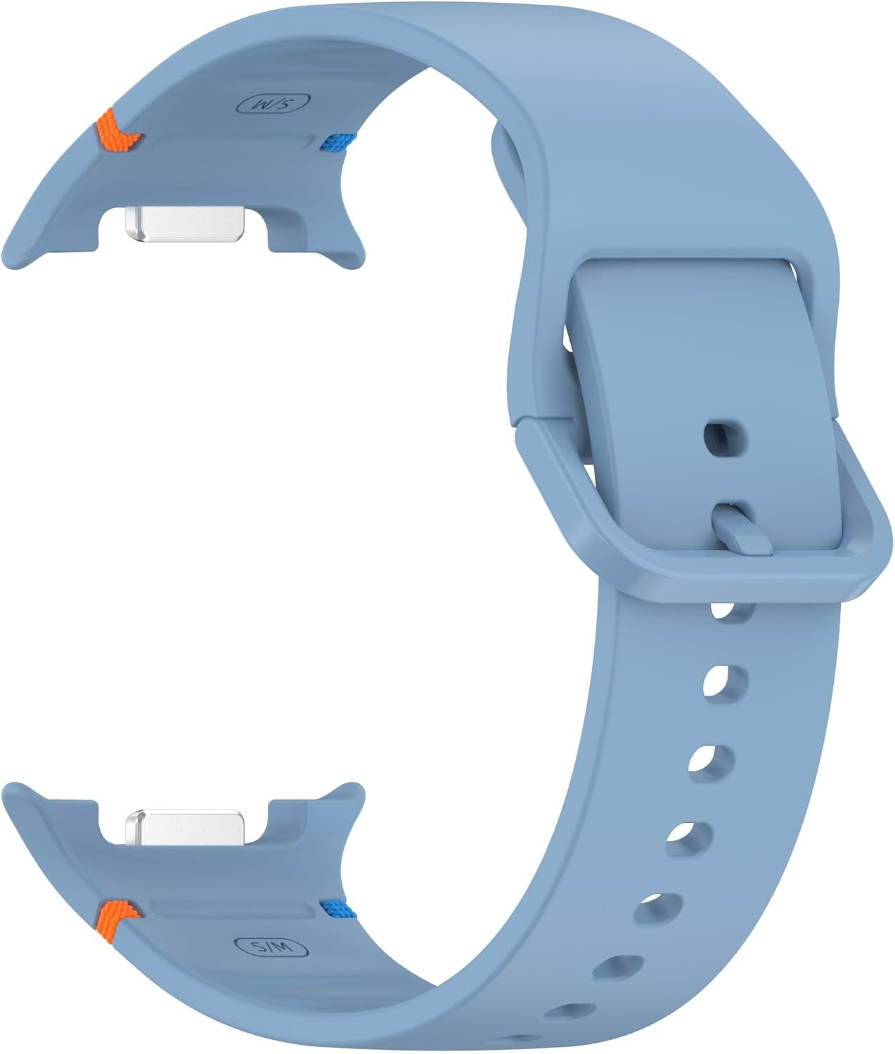 Light Blue Soft Silicone Band for Samsung Galaxy Watch 8 40mm/44mm/Classic 46mm